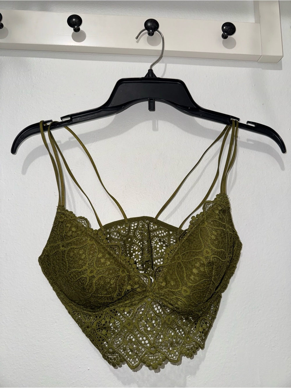 Olive Lace Strappy Bralette